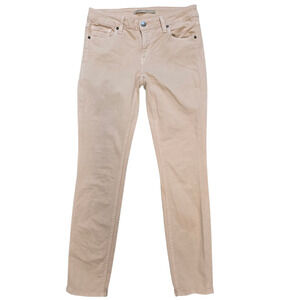 Vince 5 Pocket Skinny Jeans Heartsmere V0930-20646 Size 27 Beige Cream Tan